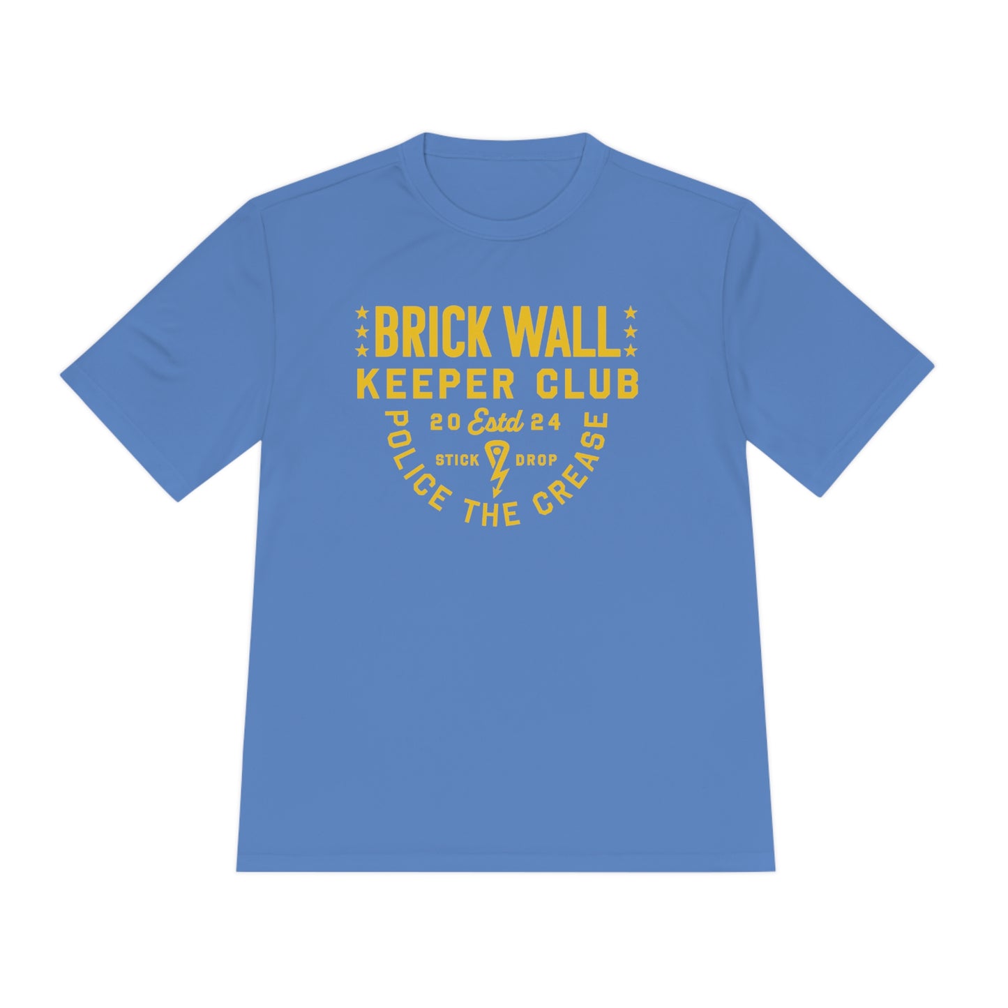 Adult Sport-Tek Brick Wall Keeper Club Tee Lt Blue