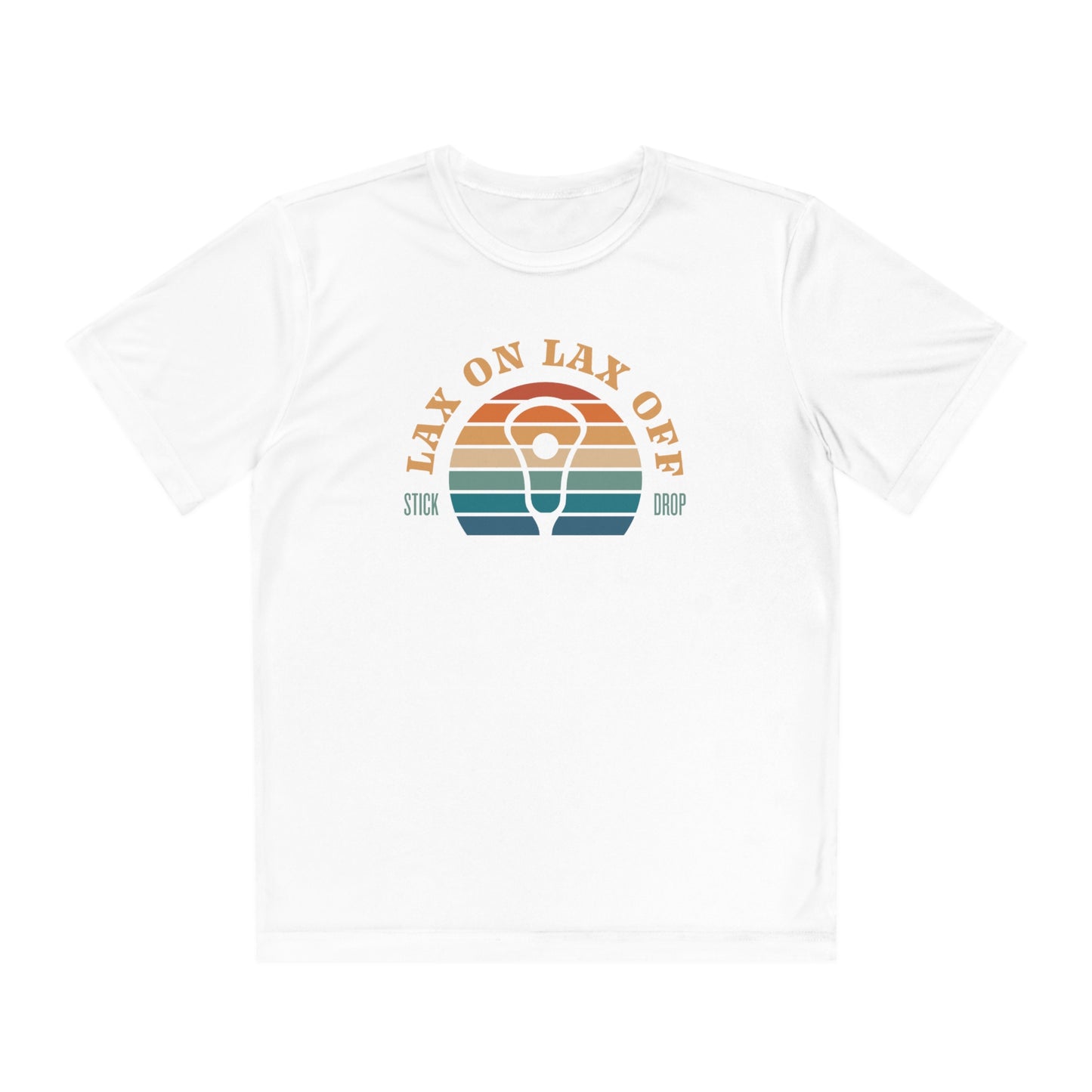 Youth Sport-Tek Lax On Lax Off Tee White