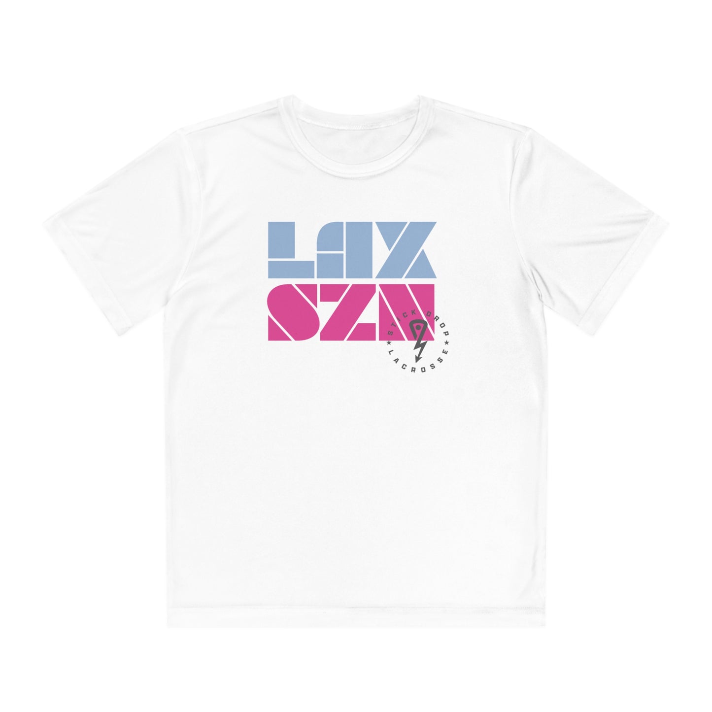 Youth Sport-Tek LAX SZN Tee White