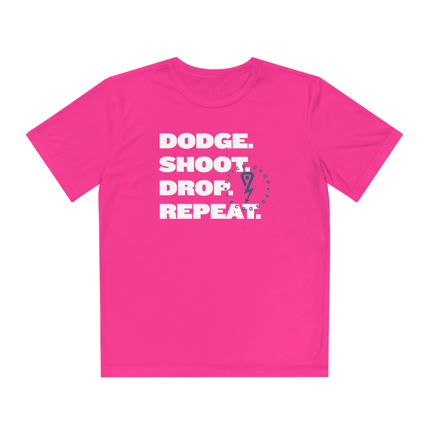 Youth Sport-Tek REPEAT Tee Pink