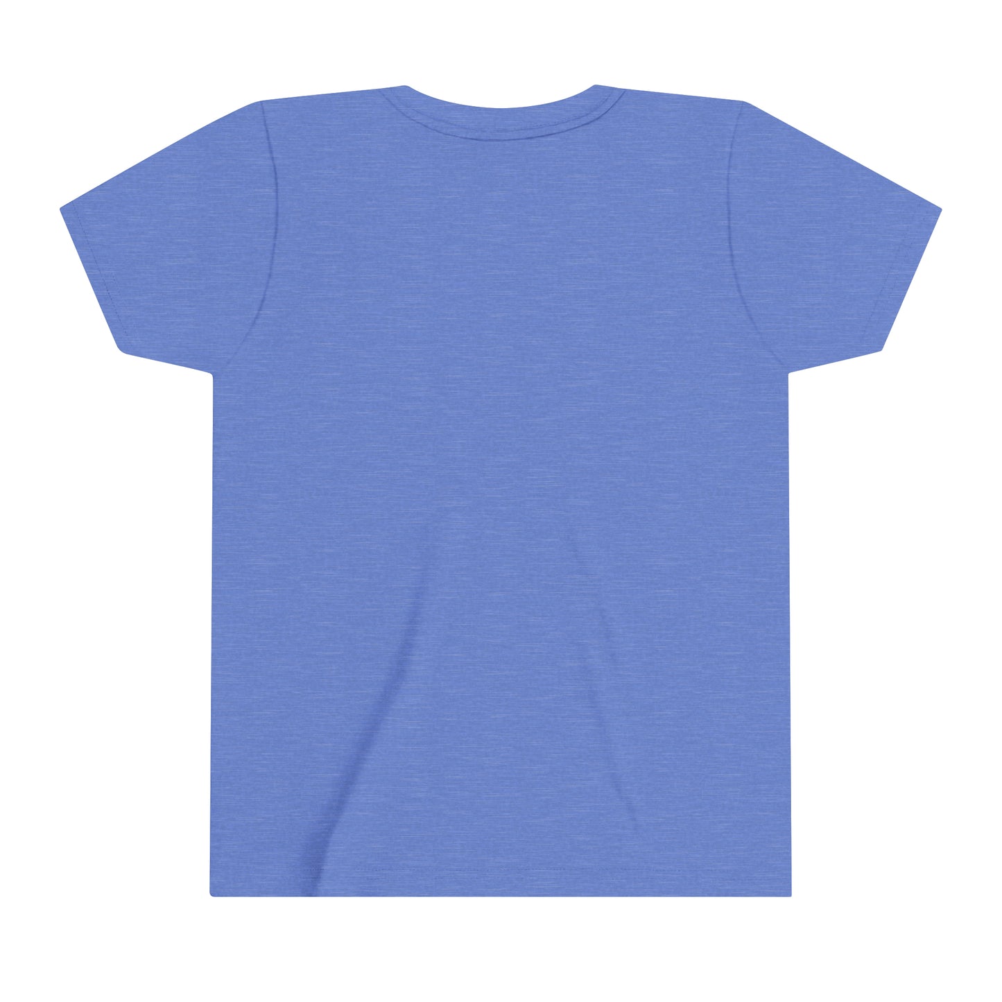 Youth Heather Blue Stick Drop Drip Short Sleeve T
