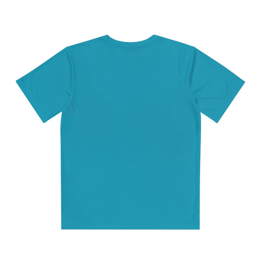 Youth Sport-Tek Brick Wall Keeper Club Tropic Blue Tee