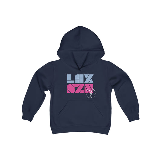 Youth Navy Blue LAX SZN Heavy Blend Hoodie