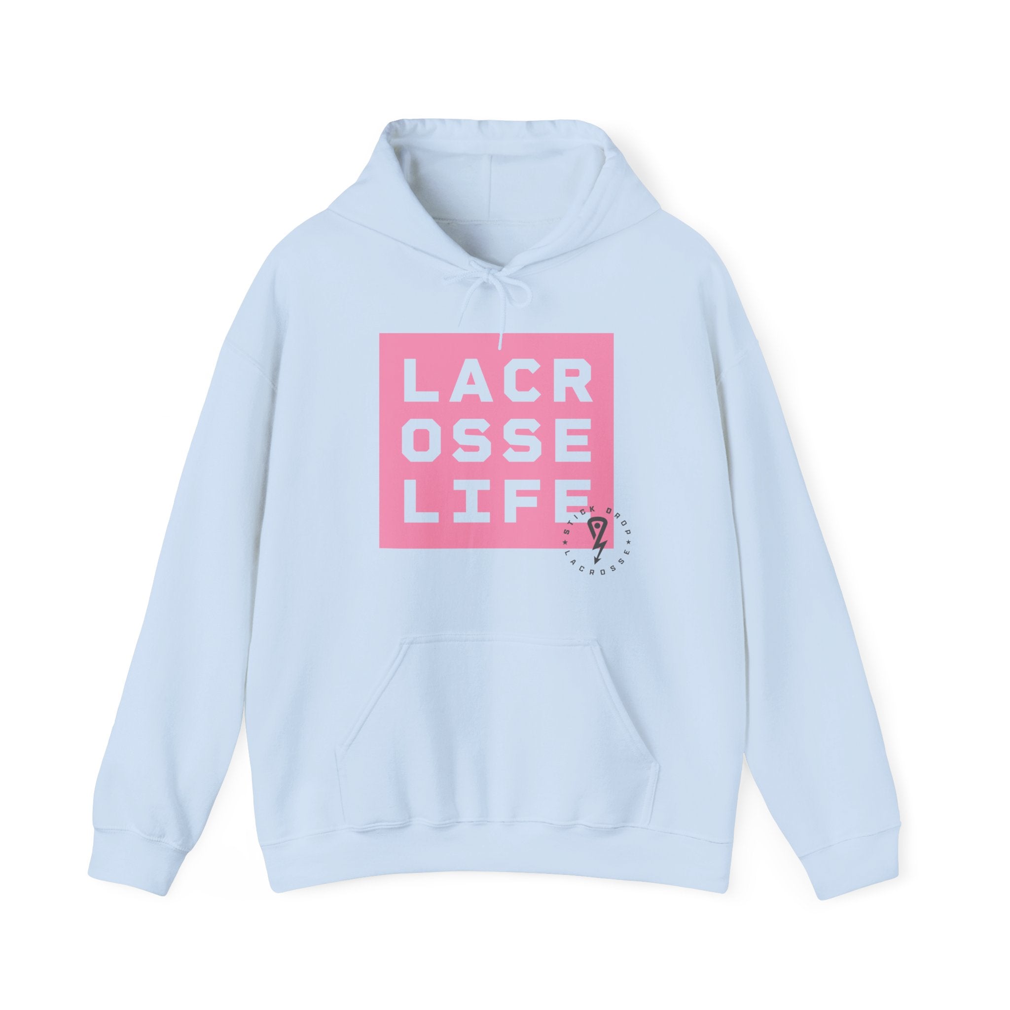 トップス Creek Logo Pullover Hoodie Light Blue XL CVC Long Sleeve Hoodie Heather Columbia Blue | Next Level Apparel