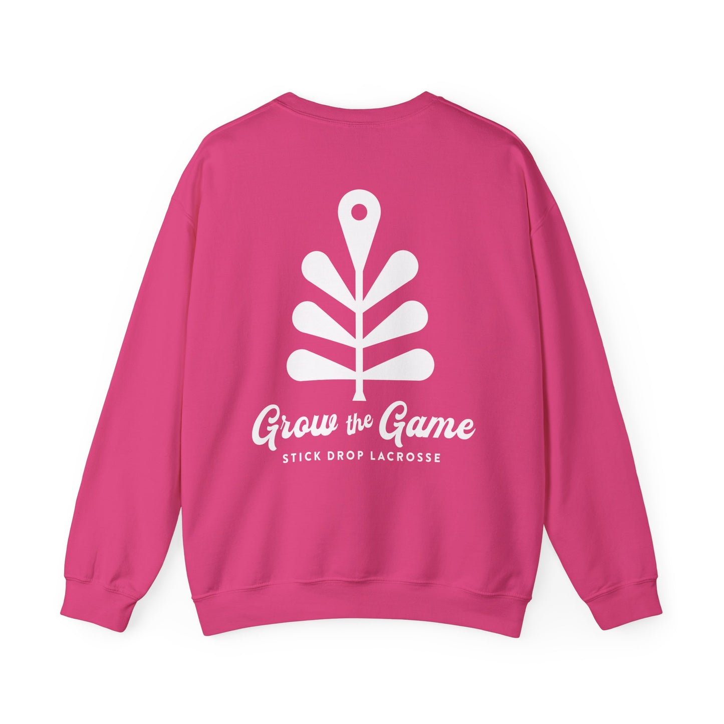 Adult Dark Pink "Grow The Game" Unisex Heavy Blend™ Crewneck Sweatshirt