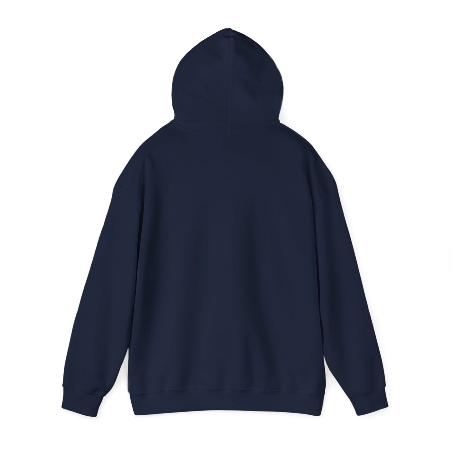 Adult Navy Blue Stick Drop Lacrosse Wordmark Heavy Blend™ Hoodie