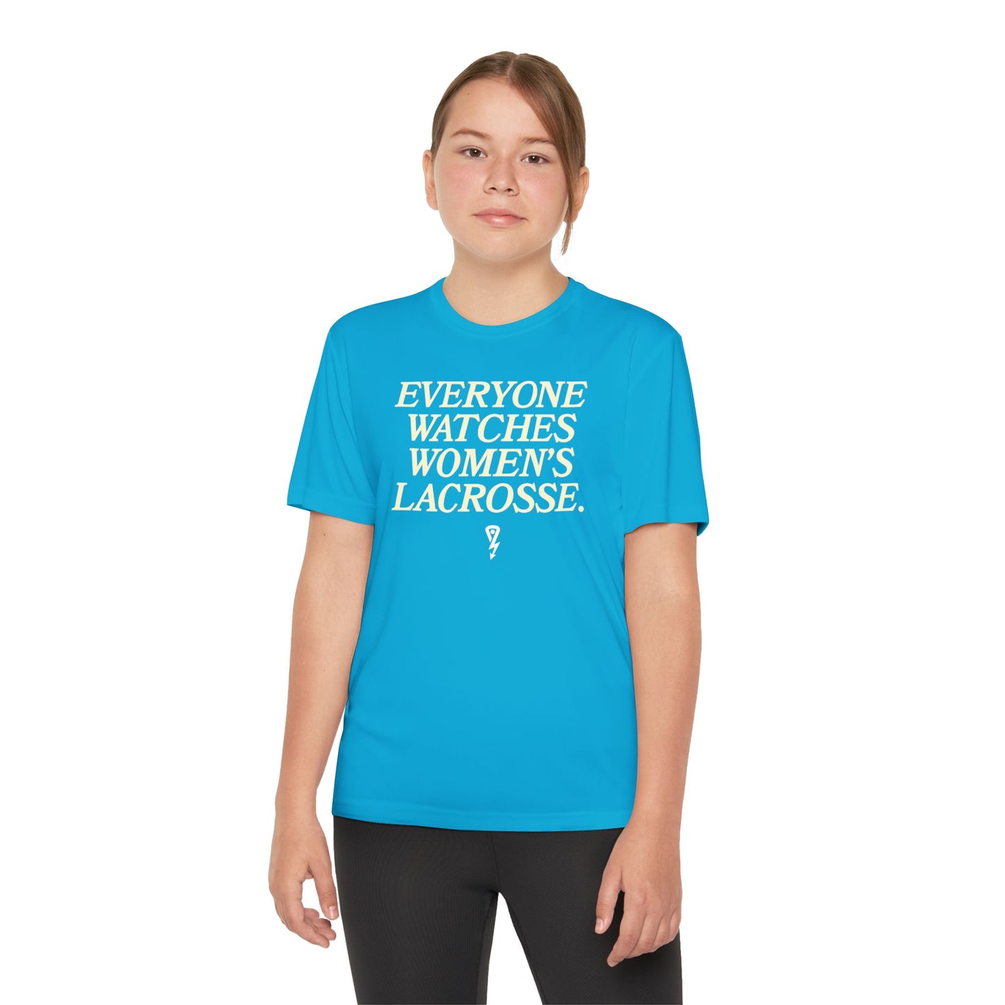 Youth Sport-Tek Everyone Watches Tee Atomic Blue