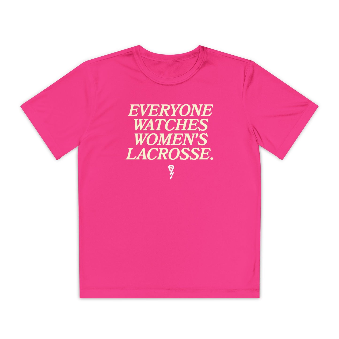 Youth Sport-Tek Everyone Watches Tee Bright Pink