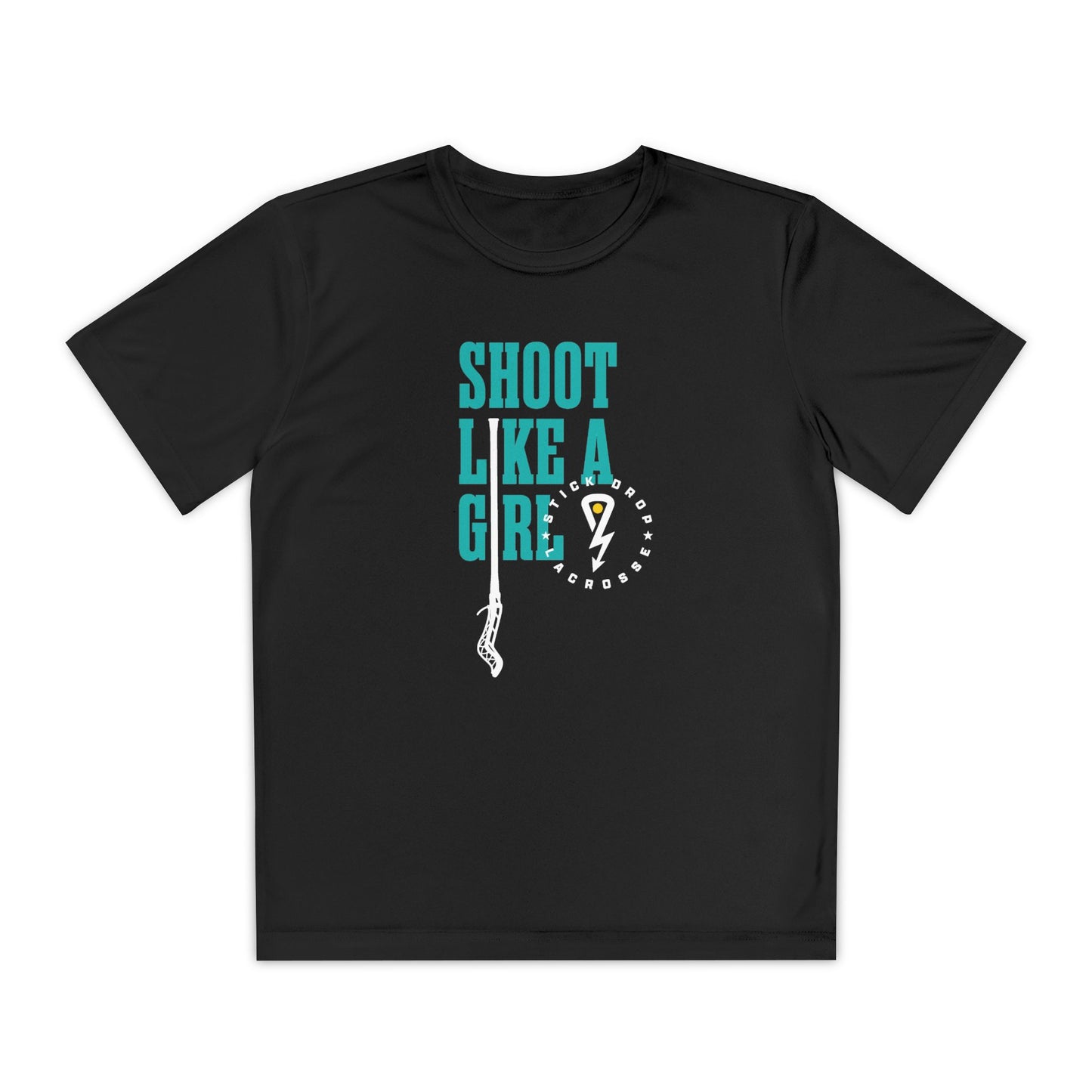 Youth Sport-Tek Like A Girl Tee Black