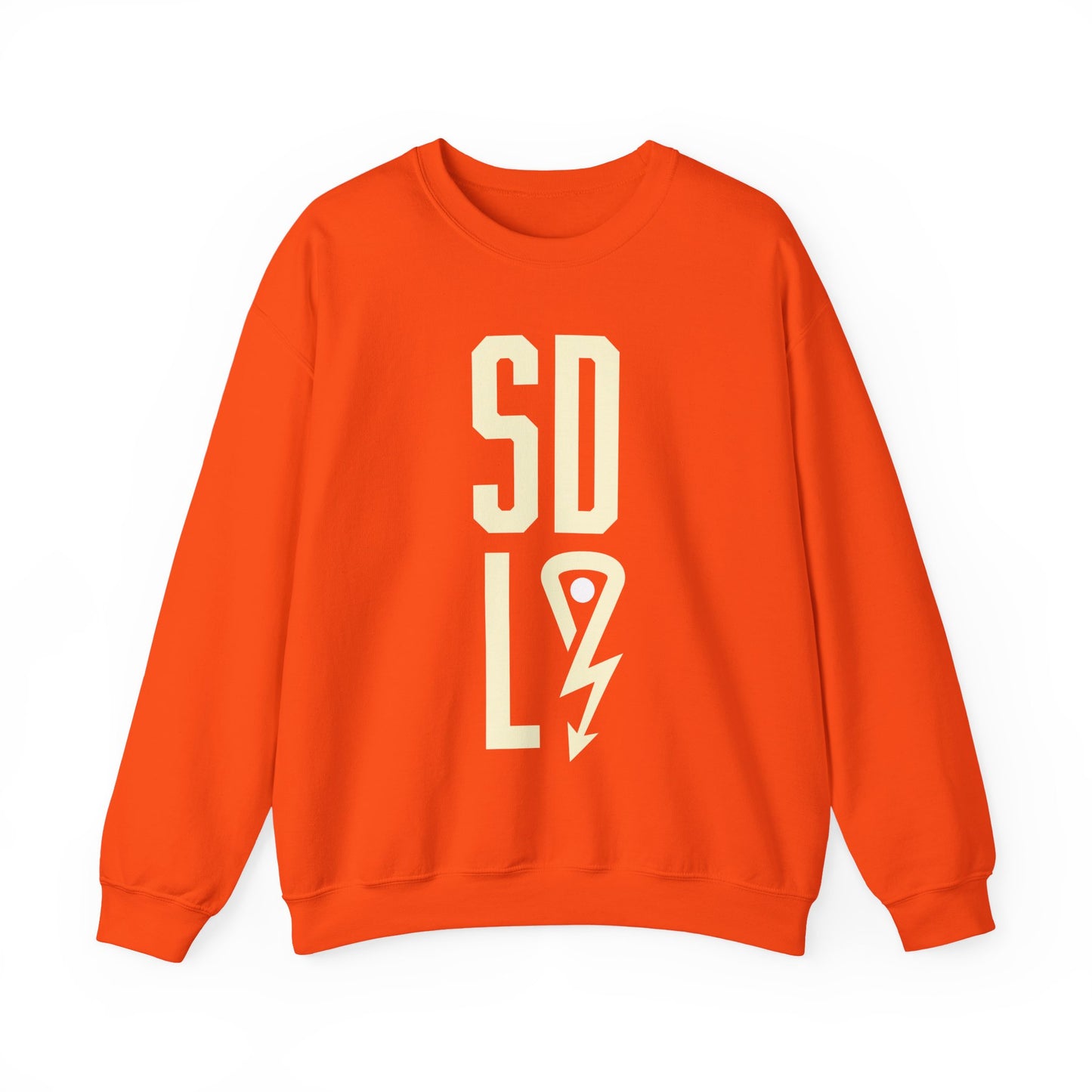 Adult Orange SDL Logo Unisex Heavy Blend™ Crewneck Sweatshirt