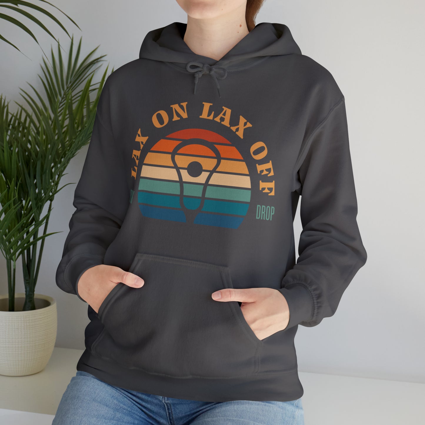 Charcoal Lax On / Lax Off  Heavy Blend™ Hooded Sweatshirt