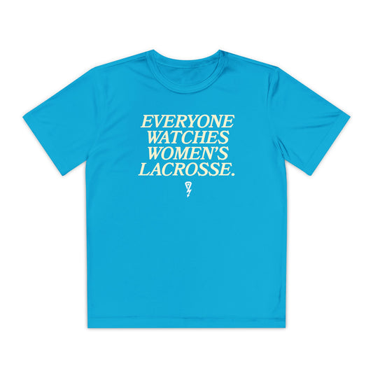 Youth Sport-Tek Everyone Watches Tee Atomic Blue