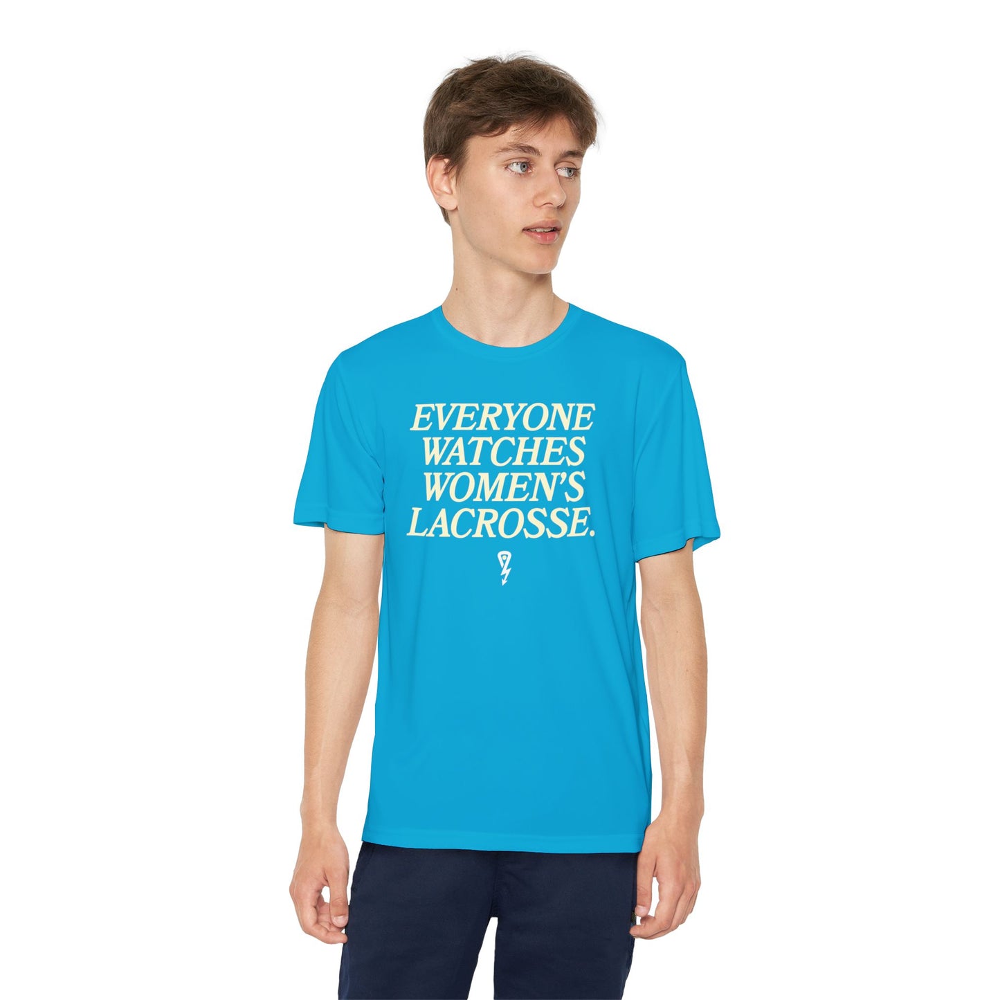 Youth Sport-Tek Everyone Watches Tee Atomic Blue